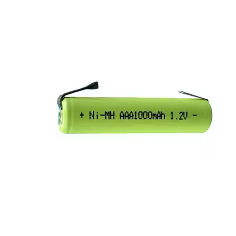 1.2V aaa battery, 1.2V rechargeable battery, 1000mAh,AAA nickel hydrogen battery, with soldering nee