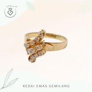 [Kedai Emas Gemilang] 200736 {YS} Vintage Diamond Gold Ring (20)(3.81G) [750 Gold]