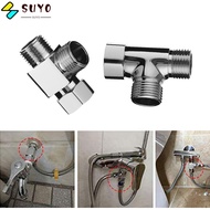 SUYO 1/2" Diverter Valve Convenient Useful 3-way Connect Shower Head Brass Function Switch Water Tap Connector