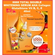 Double Brightening Serum AHA Collagen Glutathione Vit B, C, E Gluta x10 8888 Total 40g
