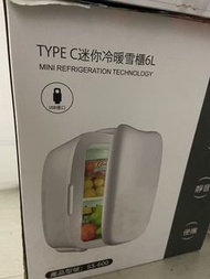 迷你雪櫃/雪櫃仔/迷你冷暖櫃 ：6L SS-600 Type C USB接口
