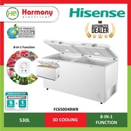 *𝐅𝐑𝐄𝐄 𝐃𝐄𝐋𝐈𝐕𝐄𝐑𝐘 𝐊𝐋* HISENSE Chest Freezer FC650D4BWB I 8 In 1 I 530L Penyejuk Beku 冷藏柜 Restaurant Min