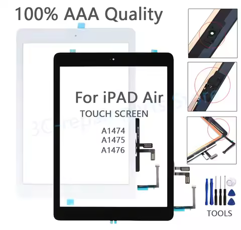 New LCD Outer Touch Screen For iPad Air 1 ipad5 A1474 A1475 A1476 Touch Glass Screen Digitizer Conec