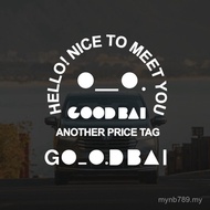 Hot-selling GOODBAI Street Wear Car Car Sticker Bai Jingting Brand LOGO Merchandise Decoration Lugga