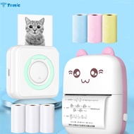 Mini Portable Printers Wireless Thermal Photo Printers Paper Roll Adhesive For Android Ios Diy Note Printers TANIC TANIC