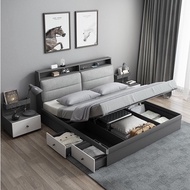 Multi functional tatami style bed frame with drawers and storage space for storing clothes - tatami 