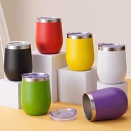 360ml Eggshell Cup Stainless U-shape Office Coffee Mug Drink Cup Portable Cute Cup