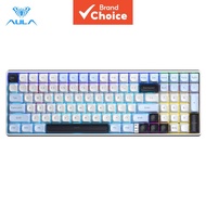 Aula S100 Pro Wireless Gaming Keyboard, Tri-Mode Connection (Bluetooth/2.4GHz/USB-C), RGB Backlit Me