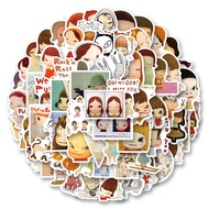 355pcs Yoshitomo Nara Retro Y2K Downtown Aesthetic Anime Romance 80s Funny Art Cool Sticker Pack Chr