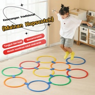 5Pcs 44/38/28cm Hopscotch Hoop Toy Educational Toys for Children Indoor Outdoor Jumping Toys Free Sa