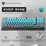[Deliver In 72 hours]Machenike K500F 94 Key Gasket Structure RGB Backlit Tri-mode Wired Bluetooth 2.