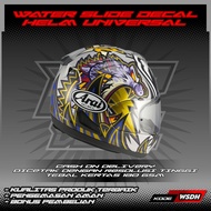 WATER SLIDE DECAL HELMET UNIVERSAL MOTIF NAKASUGA 4 | WATER SLIDE DECAL HELMET