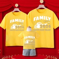 2026 Happy New Year Family Cruise Printed Yellow Family Shirt, Family Matching T-shirt, Christmas Pa