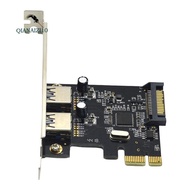 PCIE Expansion Card PCI-E to 2-Port USB3.0 5Gbps Convert Card Riser for Win7/8/9/10/Linux