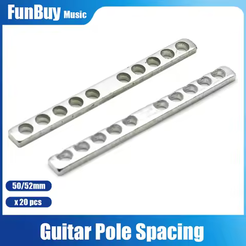 10Pair 10 Holes Guitar Humbucker Dual Coils Neck Bridge Pickup Keeper Bars for Electric Guitars Part