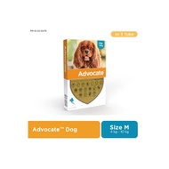 1 Tube Advocate Dog Flea Treatment Medium Size 4kg - 10kg