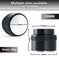 NEOUZA Coffee Palm Tamper ขนาด 51/53/58mm เครื่องมือปรับระดับสำหรับบาริสตา พร้อมสปริง สแตนเลสฐานแบนส