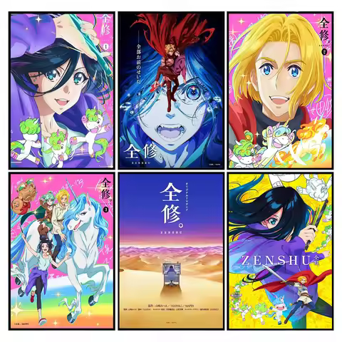 Zenshu Anime Poster Print For Bedroom Living Room Home Decor Japanese Manga HD Picture Canvas Painti