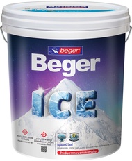 Beger ICE 18 ลิตร ชนิดกึ่งเงา สีทาบ้านถังใหญ่ เช็ดล้างได้ ทนร้อน ทนฝน ป้องกันเชื้อรา สีเบเยอร์ ไอซ์ สีตามสั่ง