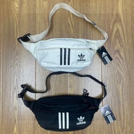 Adidas 三葉草三條杠尼龍運動休閒多功能腰包胸包單肩包斜挎包