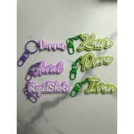 PLAIN NAME ONLY | Personalized 3D Name Charm Keychain | Customized 3D Printed Name | Bag Charm