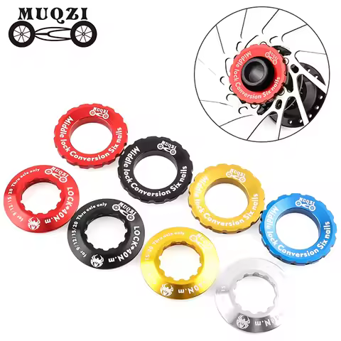 MUQZI Center Lock Cover Bike 6 Bolt Disc To Center Lock Ring Adapter