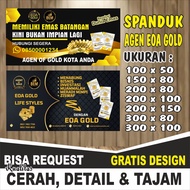 EOA Gold Banner Printing