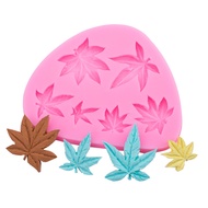 DIY Maple Leaf Leaf Fondant Cake Chocolate Maple Leaf Shape Liquid Baking Silicone Mold