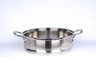 Thickened notched bamboo steamer heightening stainless steel steam steamer steamer 26cm-32cm pot wit