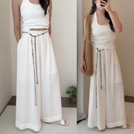 Hazel Pants | Wide Leg Pants | Bohemian Style Outfit | White Pants