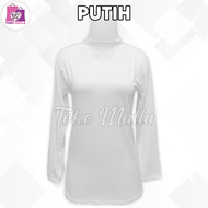 Manset Dalaman Kebaya Lengan Panjang Wanita Polos Bahan Spandek Balon Licin Daleman Perempuan Warna 