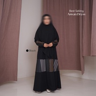 KUPNAD Elegant Black Gamis for Umrah and Hajj – Aswan Dress Busui Friendly