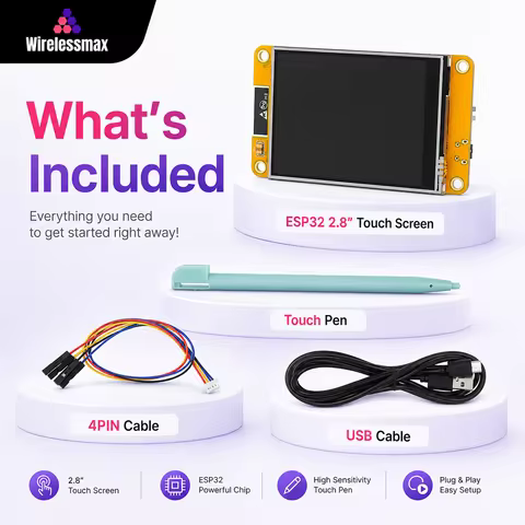 Bruce CYD Board ESP32 2432S028 NFC PN532 GNSS ATGM336H Wi-Fi Bluetooth GNSS Tools Enable Network Wir