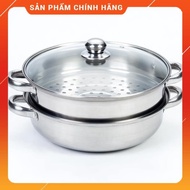 28cm 2-Storey Food Steamer, Glass Swing For Induction Hob