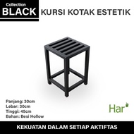 BesI Chair 30X30X45cm | Iron Box Chair by Har Garden