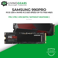 Samsung SSD 990 PRO M.2 PCIE NVME GEN4 SSD For Desktop/Notebook ( 1TB / 2TB / 4TB )