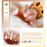 S-70 Kakao Friends Cartoon Fake Nails Cute Cartoon Fake Nails Cute Nails