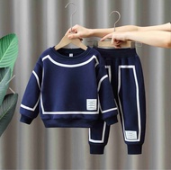 COD Setelan baju dan celana anak laki laki setelan sweater joger baju kaos panjang anak laki laki da