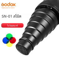 GODOX SN-01 Bowens ฟิลเตอร์สีสนูทขนาดใหญ่อุปกรณ์ไฟสตูดิโอสำหรับมืออาชีพเหมาะสำหรับ DE300แบบ S-Type S