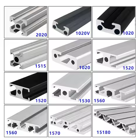 1Pcs Aluminum Profiles EU 2020 1515 1030 1520 1540 1020 1030 3030 Standard Anodizing Printer Frames
