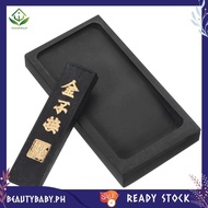 [beautybaby.ph] 4 Inch Chinese Calligraphy Ink Stone with Ink Stick, Rectangle Ink Stone Tray for Tr