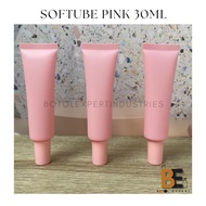 30ml Pink Matte Tube with Pink Round Screw Cap & Insert