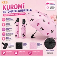 kes manual Umbrella Folding Automatic /manual umbrella 3Folds Outdoor Rain or shine umbrella