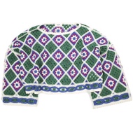 BEAMS HEART 2025SS 菱形鉤針編織毛衣，43-15-0278-138，均碼，綠色。二手。 BEAMS BEAMS HEART。