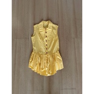Proved yellow tank/sleveless peplum top yellow tank top/