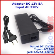 DC 12V 5A POE POWER SUPPLY 12VDC 12 VDC 5 AMPERE CCTV ROUTER