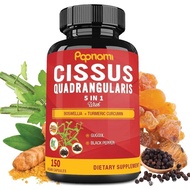 Premium Cissus Quadrangularis Capsules with Boswellia, Guggul,, Black Pepper Extract - 150 Capsules 