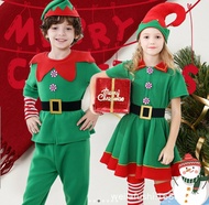 M0067 ชุดเอลฟ์เด็ก Christmas elf ชุดคริสมาสต์สีเขียว ชุดคริสมาสต์เด็ก ชุดงานเทศกาลคริสมาสต์ ชุดซานต้า ชุดเอล์ฟ ชุด elf