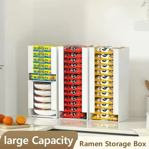 Korea Ramen Storage Box Kitchen Instant Noodle Cup Tissue Storage Bins Facial Mask Storage Box Multi