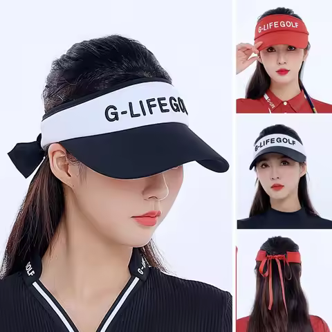 GLIFE New golf sports caps for womna sunscreen breathable high-end embroidery tennis hat empty top w